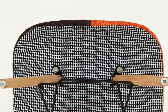 パッチワーク シェルチェア RD マルチカラー (レッド) 510×460×820 fj-70584の画像