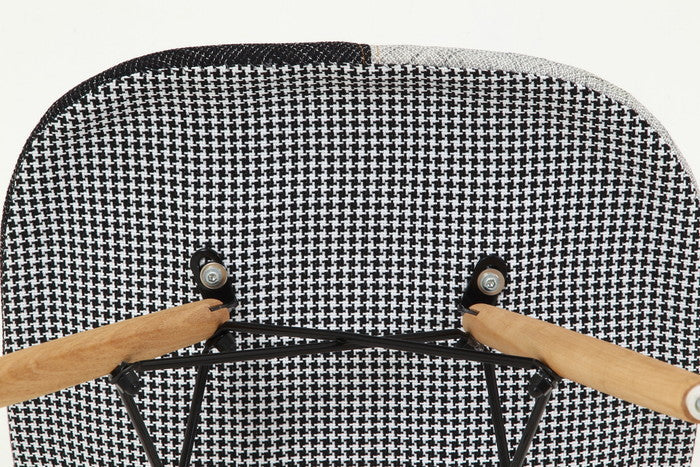 パッチワーク シェルチェア MIX マルチカラー (ミックス) 510×460×820 fj-70586の画像