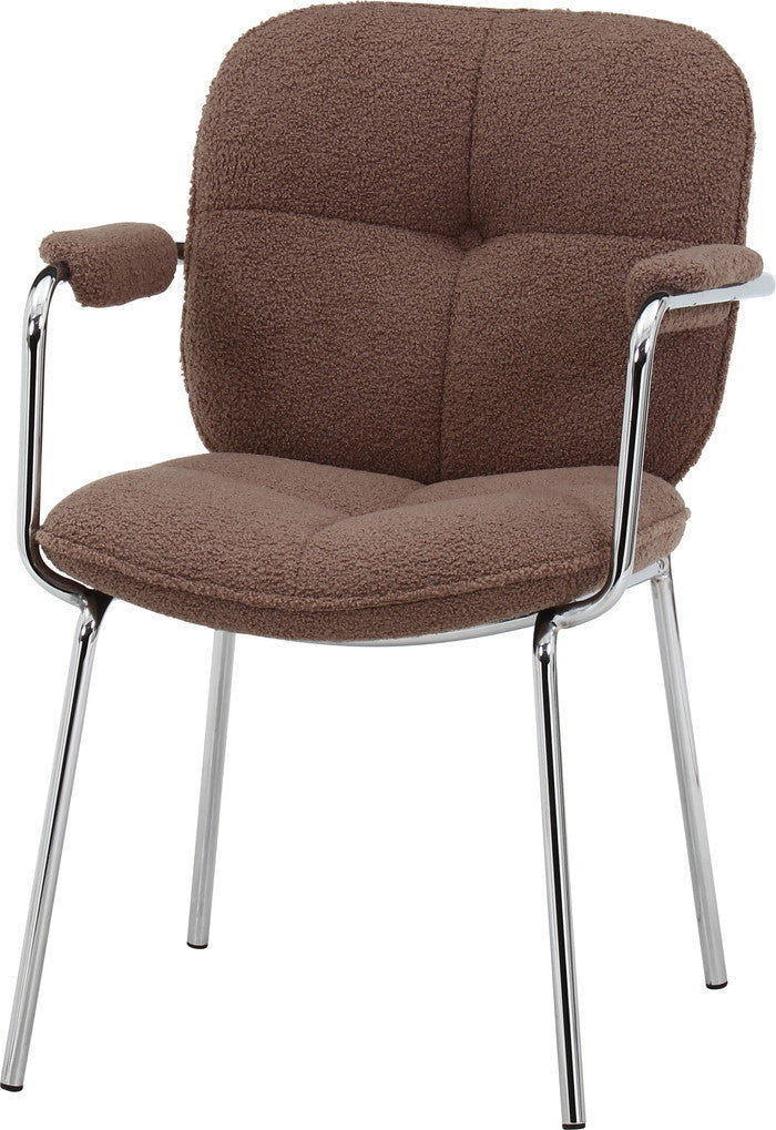 ダイニング チェア ルル BR DM1157BR ブラウン 幅550×奥行600×高さ810mm fj-70677の画像