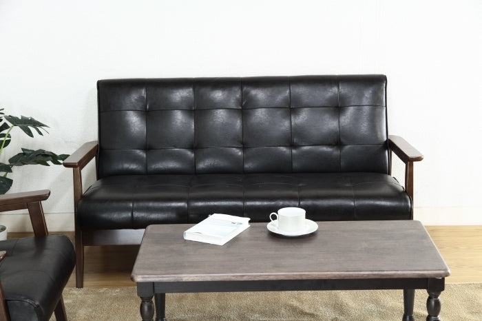 バイキャストPUソファー フレンズDBR 2P 846 ダークブラウン fj-71157の画像