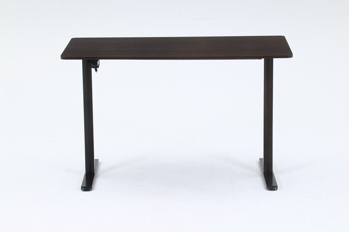 電動昇降 デスク クロイー BR×BK ブラウン×ブラック 組立品 W1200×D610×H730-1180mm fj-72052の画像