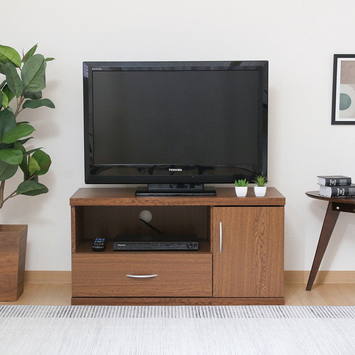 ラルゴ ローボード テレビ台 テレビボード リビングボード オークBR 9045LB オークブラウン 幅890×奥行415×高さ450mm fj-73408の画像