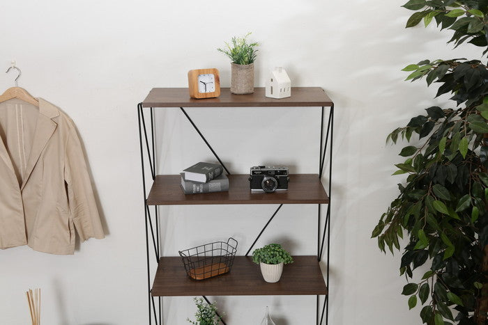 EZBO ワイヤーラック 5段 60幅 MBR ミドルブラウン 620×310×1365 fj-77545の画像