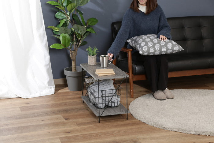 EZBO ワイヤーラック 2段 60幅 GY グレー 620×310×387 fj-77549の画像