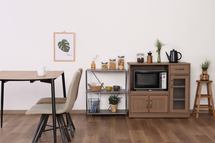 EZBO ワイヤーラック 3段 60幅 GY グレー 620×310×712 fj-77551の画像