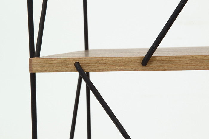 EZBO ワイヤーラック 4段 40幅 OAK NA オークナチュラル 420×310×1039 fj-77562の画像