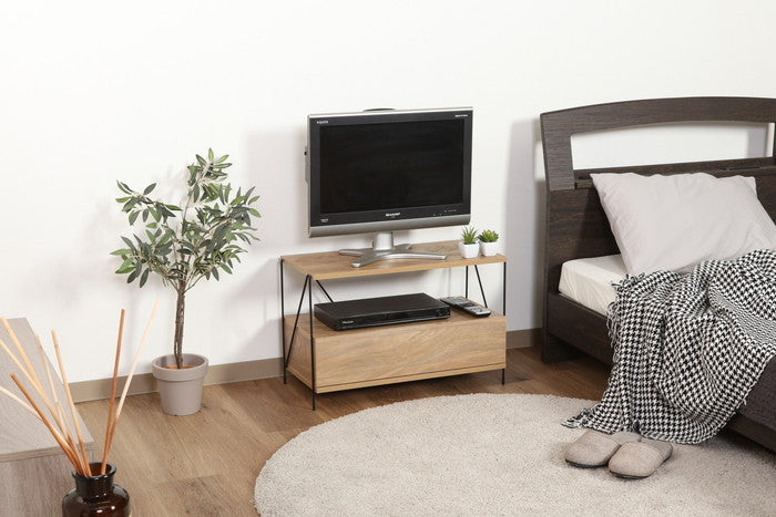 EZBOワイヤー TVラック OAK NA オークナチュラル 610×310×387 fj-77570の画像