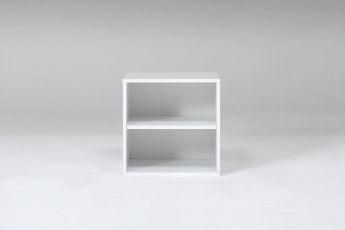 キューブボックス 棚付 ホワイト CB35SH WH fj-81904の画像