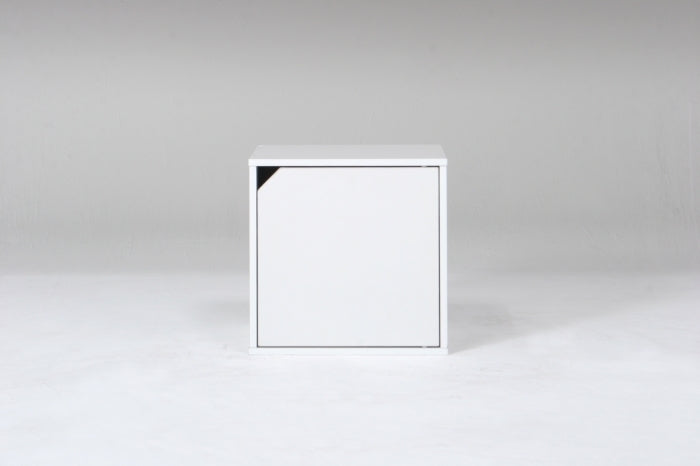 キューブボックス 扉付 ホワイト CB35DR WH fj-81907の画像