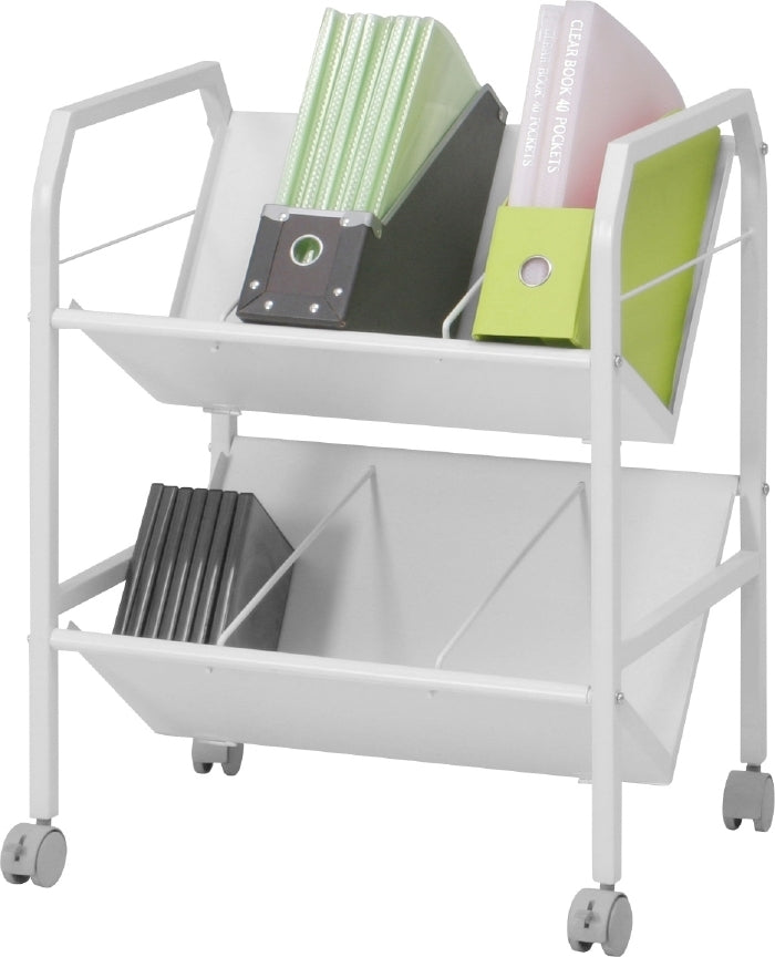 ファイルワゴン 2段 ホワイト fj-83983の画像