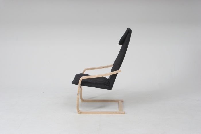 リラックスチェアースリムBK ブラック fj-84055の画像