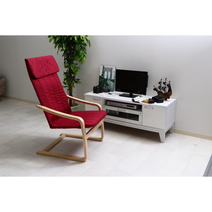 リラックスチェアー スリム ワインレッド A1041E fj-84293の画像