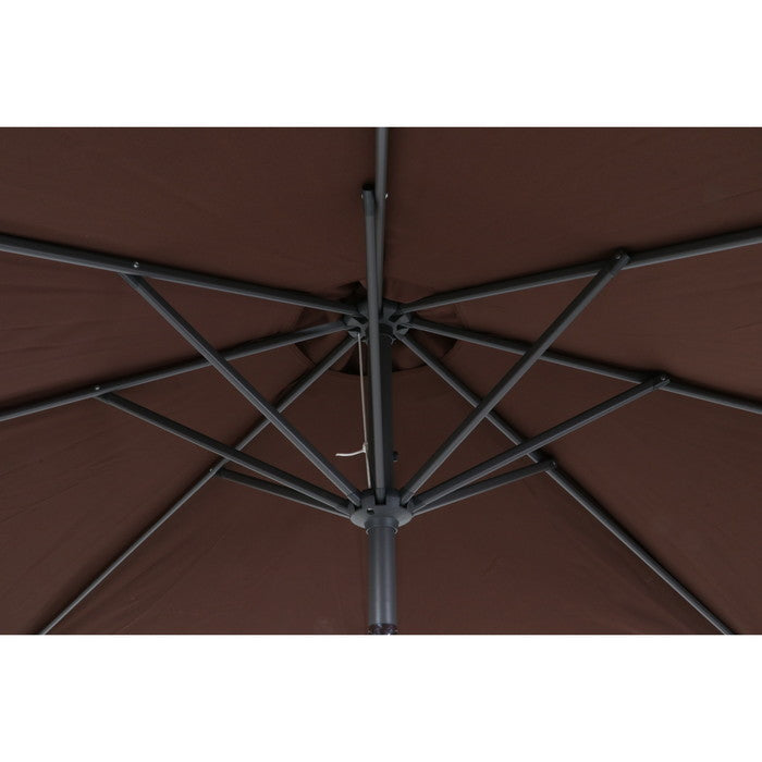 ガーデンパラソル アルミパラソル 270cm ブラウン TJB004 パラソルのみ ベース別売り fj-85186の画像