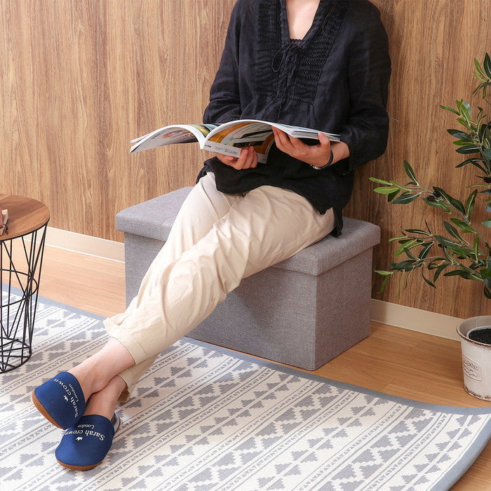 ハント ストレージ ベンチ 6030 ライトグレー 幅600×奥行300×高さ300 fj-86139の画像