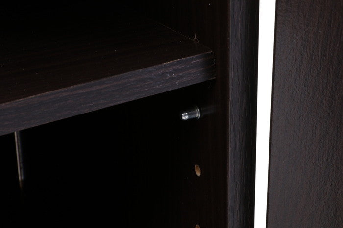 ルーバー&ミラー付シューズボックス90幅 BR ブラウン 900×345×930 fj-86192の画像