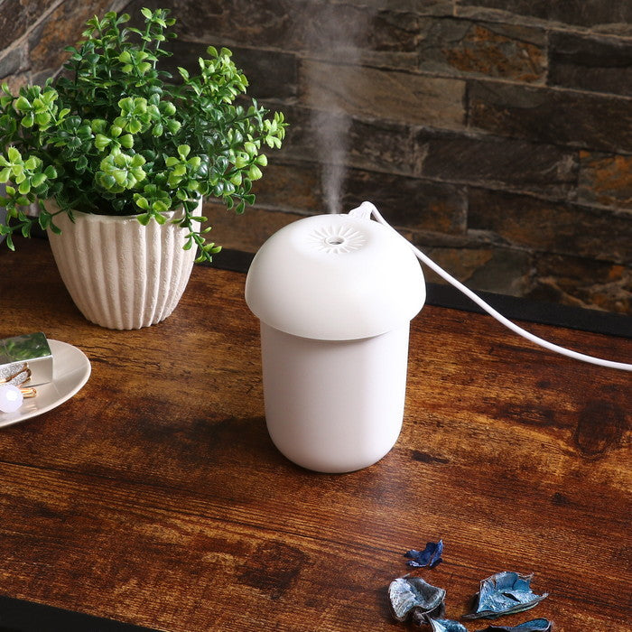 加湿器 キノコ 200ml ホワイト 75 ×75 ×115 fj-86631の画像