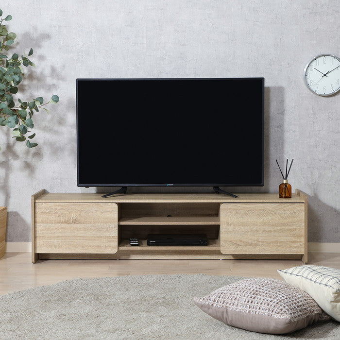 ヘーゼル テレビ台 TV台 テレビボード 160幅 ホワイトオーク ELV91 007TV12 ホワイトオーク 幅1590×奥行395×高さ395mm fj-86945の画像