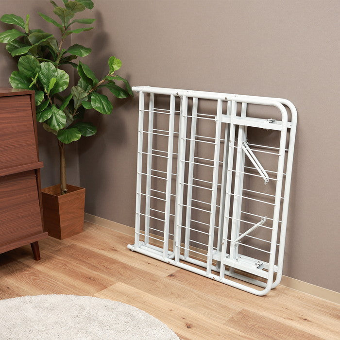 工具不要折りたたみパイプベッド easy GY グレー 幅975×奥行1950×高さ340mm fj-87496の画像