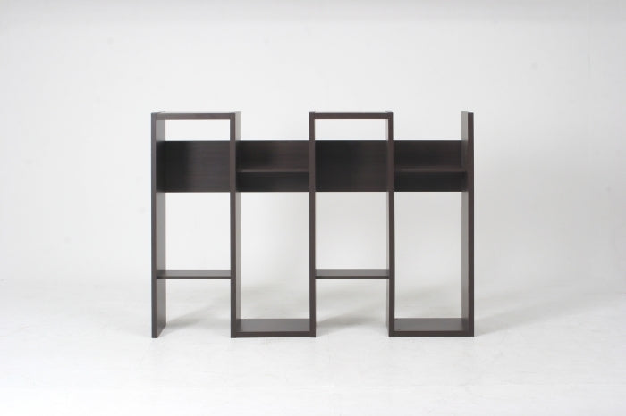 S型ディスプレイシェルフ H2439 BR ブラウン fj-87775の画像