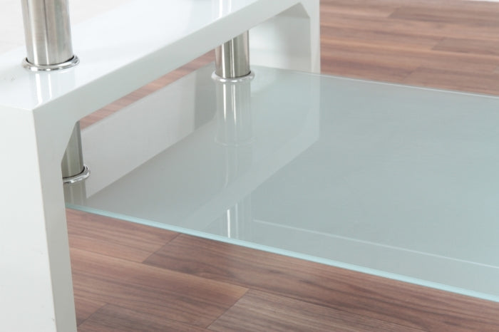 センターテーブル フォーカス ホワイト fj-88422の画像