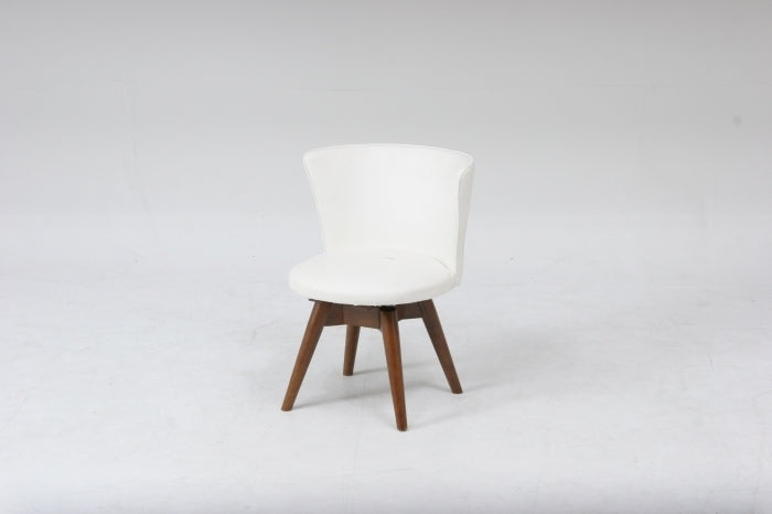 ダイニング チェアー クラム ウエンジ/ホワイト ホワイト fj-88934の画像