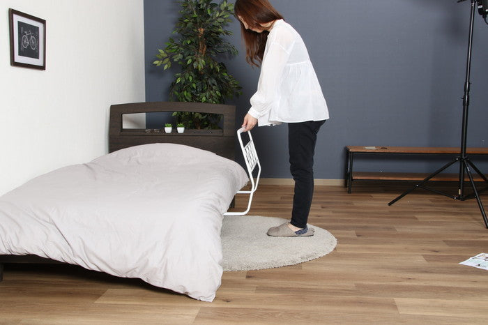 ベッドガード ジョイント式 ホワイト ホワイト 760×390×445 fj-89194の画像