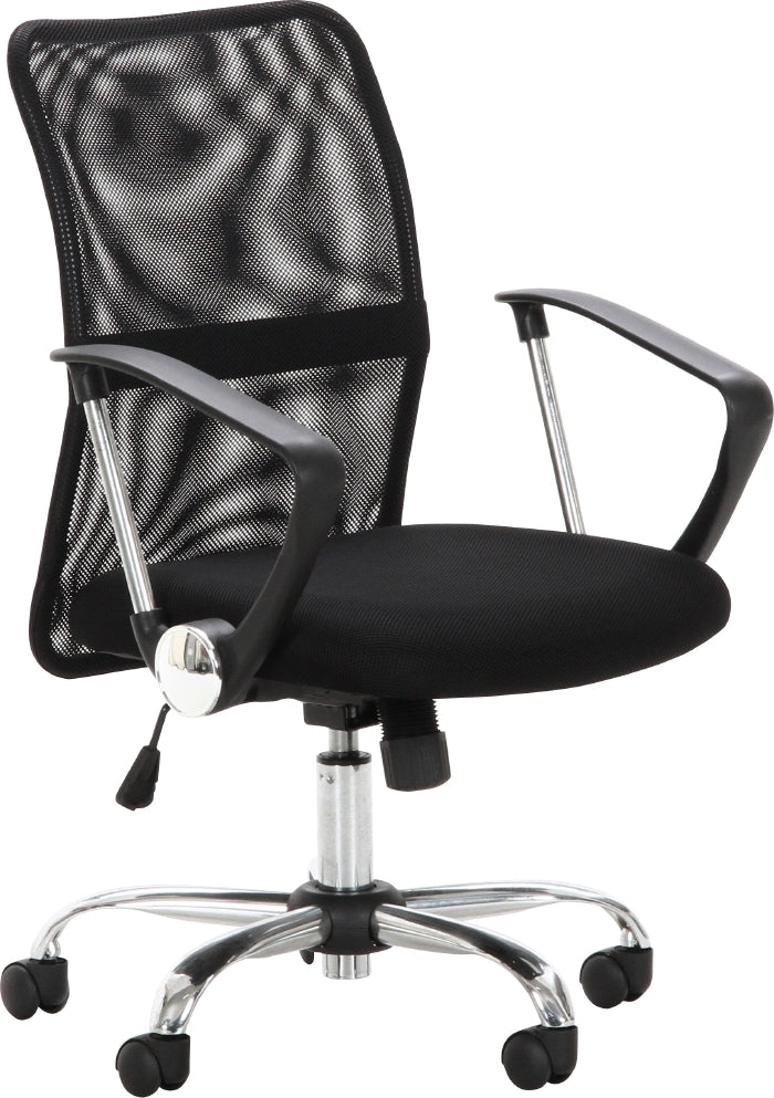 デスクチェア メッシュバックチェアー HF-78BK ブラック fj-90874の画像