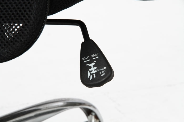 デスクチェア メッシュバックチェアー HF-98BK ブラック fj-90878の画像