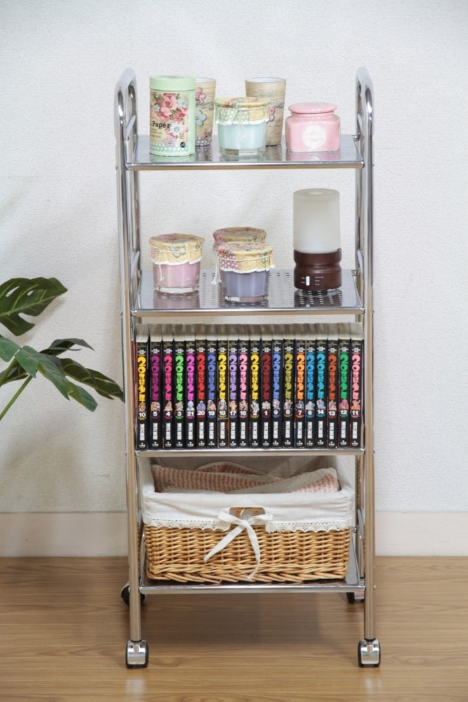 マルチワゴン4段 CR/CR クロム fj-93399の画像