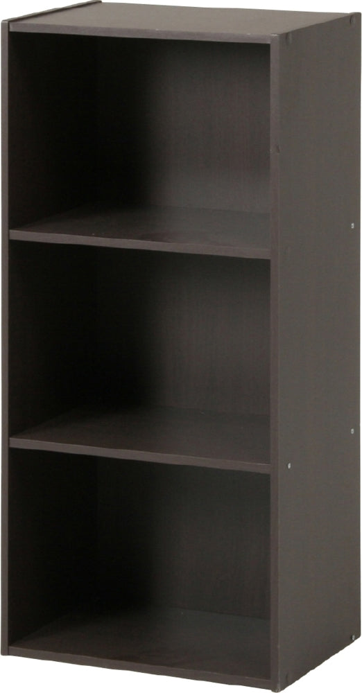 カラーボックス 3段 HP943 ブラウン fj-93502の画像