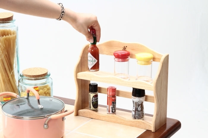 木製スパイスラック ボヌール fj-94383の画像