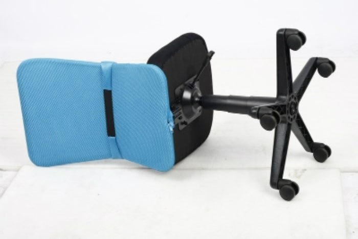 デスクチェア メッシュバックチェアー ハンター BL ブルー fj-94430の画像