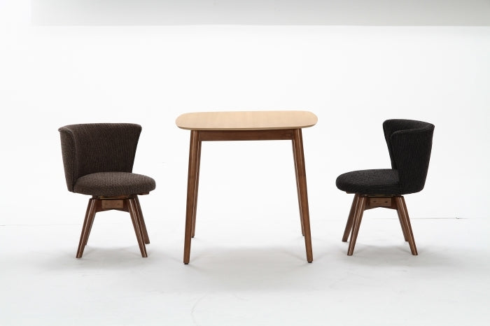 ダイニング チェア クラム ファブリック BR ブラウン fj-95463の画像