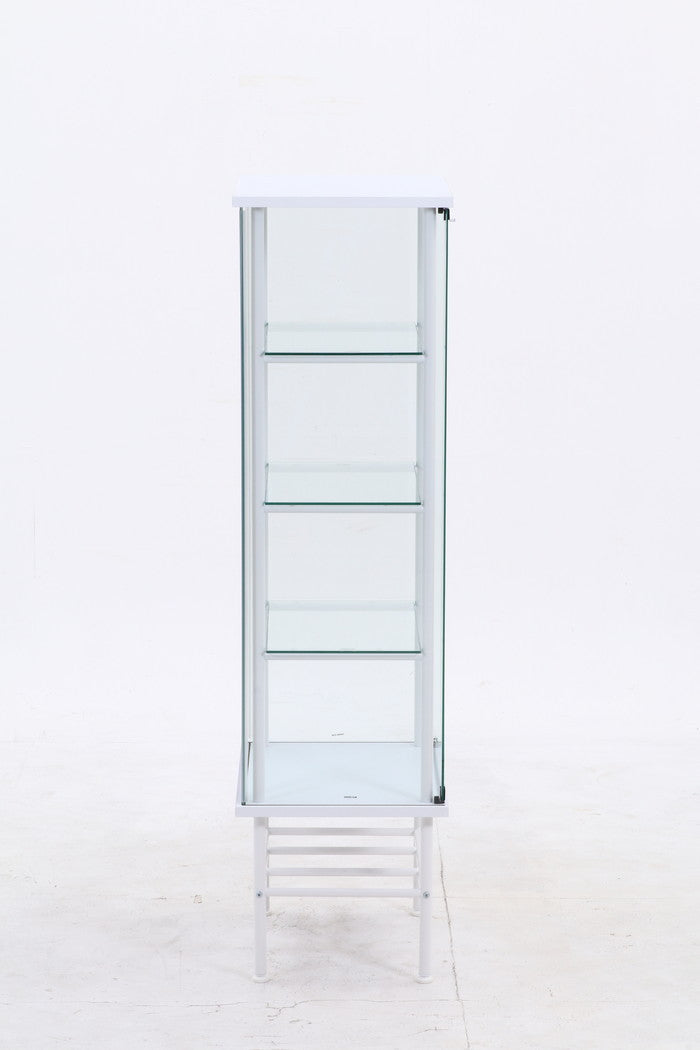 レグラス コレクションケース スタンド 4段 ミラータイプ WH ホワイト 幅486×奥行382×高さ1420mm fj-95851の画像