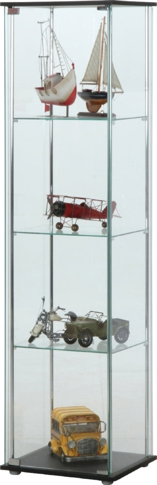 ガラスコレクションケース 4段 ブラウン fj-96047の画像