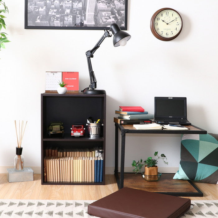 カラーボックス 2段 ブラウン HP643BR fj-96503の画像