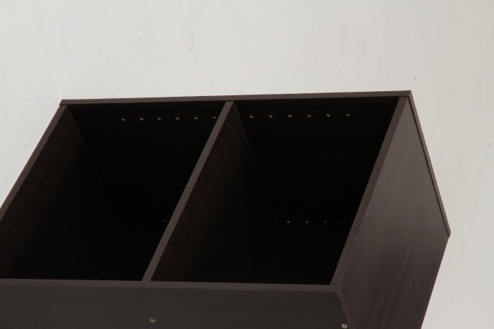 カラーボックス 可動棚2段 BR ブラウン fj-96614の画像