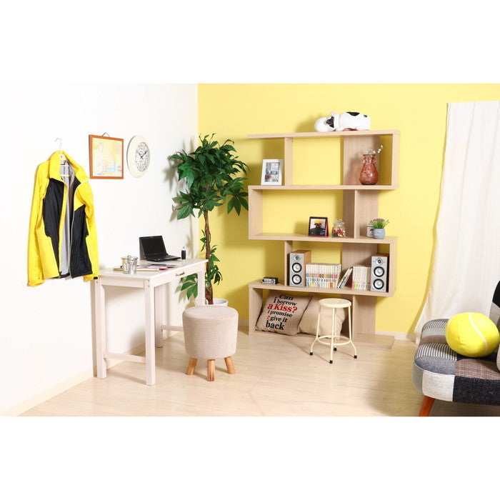 S型ディスプレイシェルフ H2439 ホワイトウォッシュ H2439 fj-97534の画像