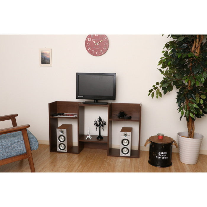 S型ディスプレイラック 3段 ミディアムブラウン S SHAPE RACK fj-98711の画像