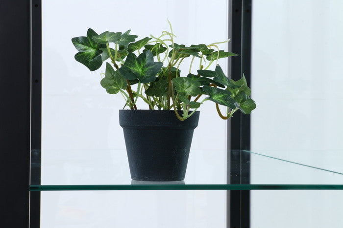 【大型配送】ガラスコレクションケース 6段 (4ツ扉) BK ブラック 700×350×1800 fj-98884の画像