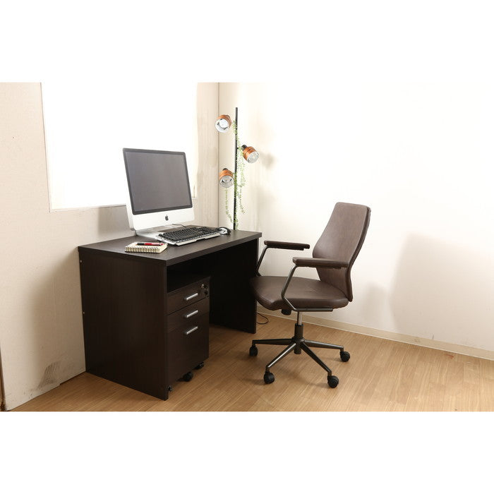 デスク2点セット ブラウン fj-99255の画像