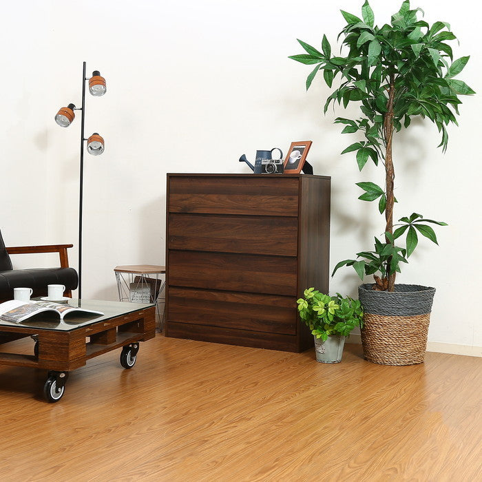 工具不要4段チェスト MBR ミディアムブラウン 805×400×900 fj-99454の画像