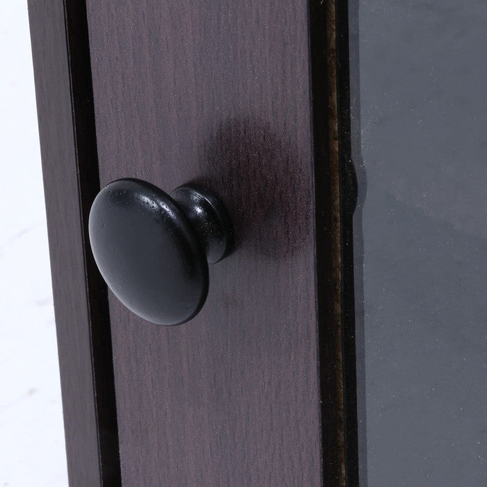 キューブボックス ガラス扉 BR ブラウン 346×293×344 fj-99899の画像