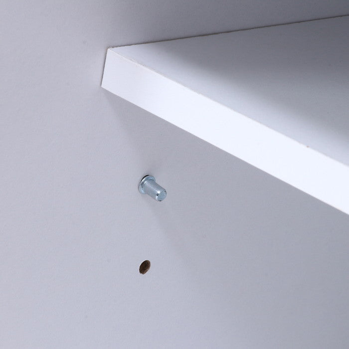 キューブボックス ガラス扉 WH ホワイト 346×293×344 fj-99900の画像