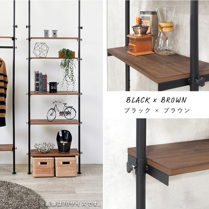 突っ張りラック KTR-3156 幅90×奥行24×高さ187?264cm hgs-2090932200の画像