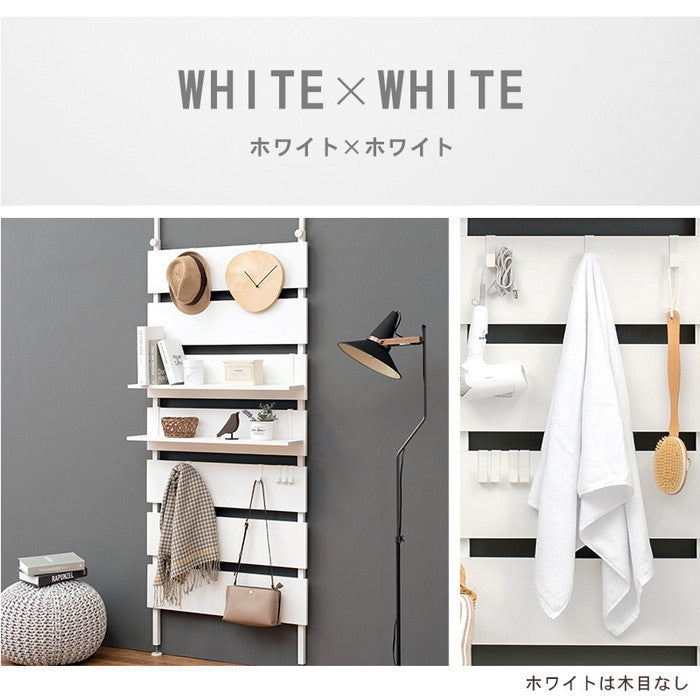 突っ張りウォールラック KTR-3148 幅80×奥行21.5×高さ200?265cm hgs-2090978000の画像