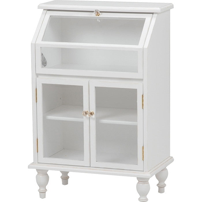 ガラス キャビネット RCC-1788AW 幅60×奥行35×高さ90cm hgs-2101335100の画像