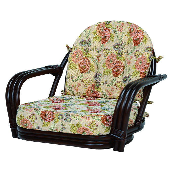 回転 座椅子 RZ-931 ライトブラウン ダークブラウン 幅64×奥行55×高さ51×座面高16cm hgs-2101438800の画像