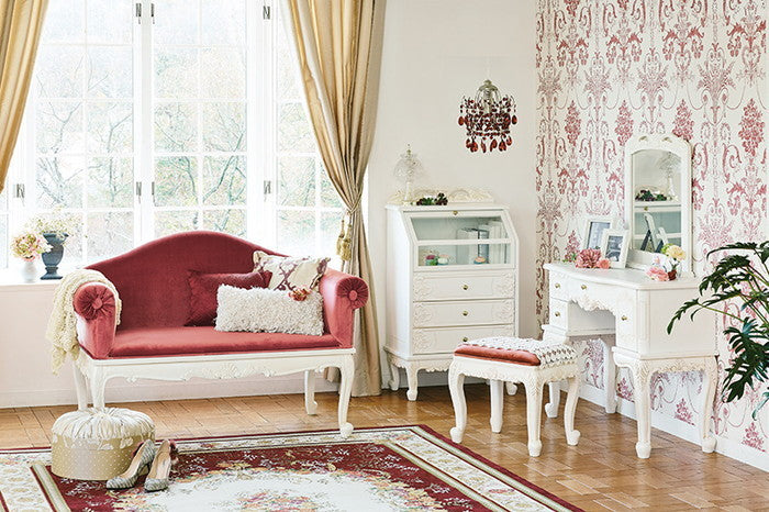 ガラスキャビネット RCC-1234AW 幅50×奥行35×高さ119cm hgs-2101578000の画像