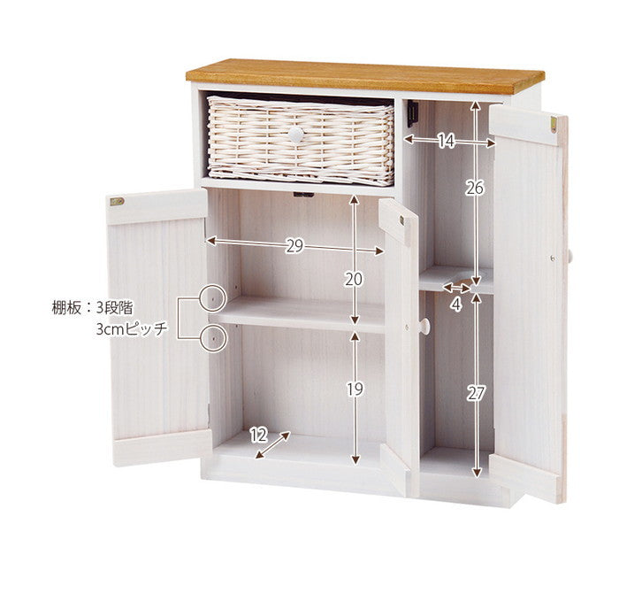 トイレラック MTR-6459 幅50×奥行16×高さ62cm hgs-2101584900の画像